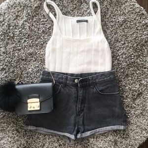 Black Jeans Short